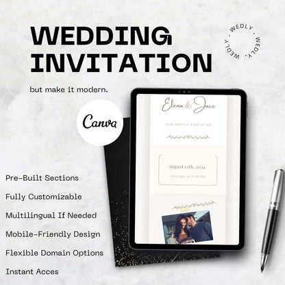 Elena - Wedding Multilingual Website Invitation