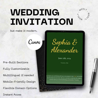 Sophia - Wedding Multilingual Website Invitation