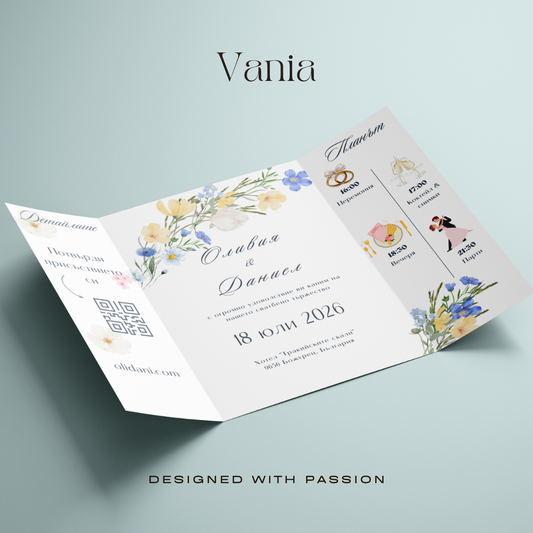 Vania - wedding invitation - Wedly