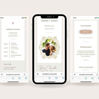 Emma - Wedding Multilingual Website Invitation