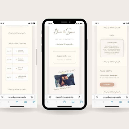 Elena - Wedding Multilingual Website Invitation