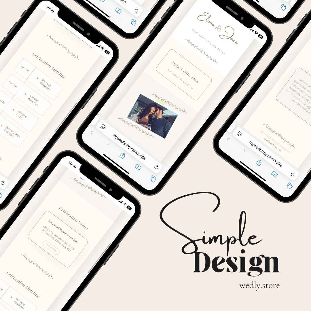 Elena - Wedding Multilingual Website Invitation