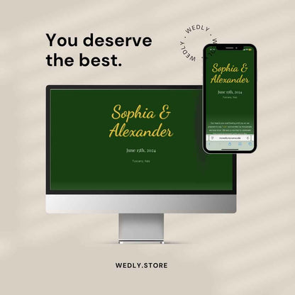 Sophia - Wedding Multilingual Website Invitation