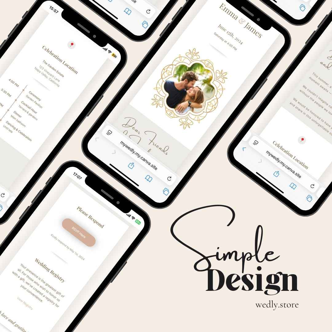 Emma - Wedding Multilingual Website Invitation