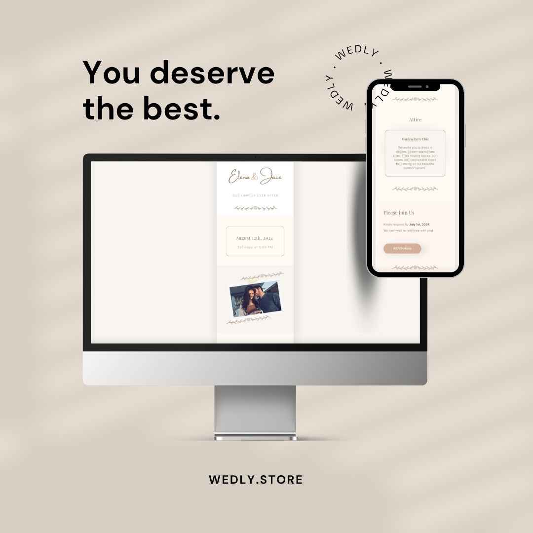 Elena - Wedding Multilingual Website Invitation