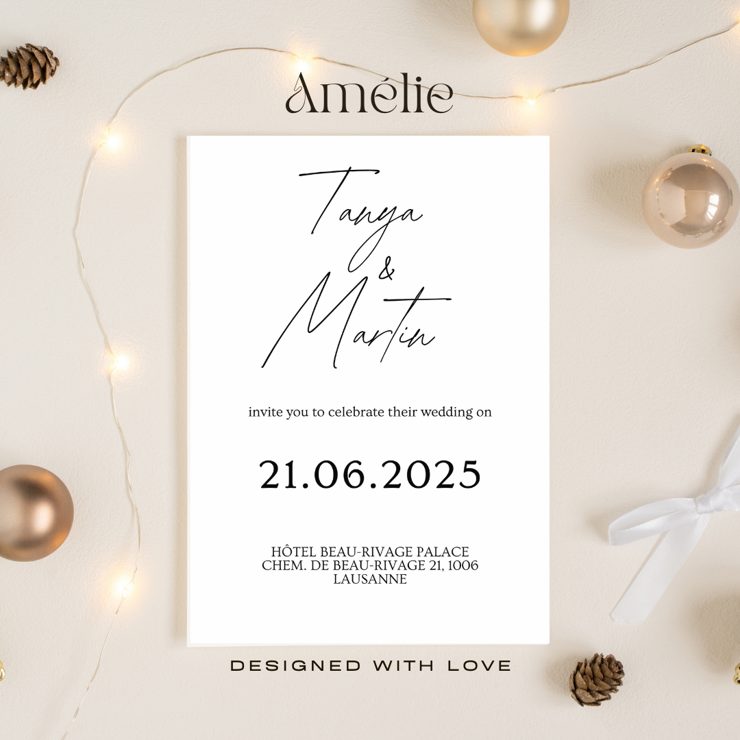 Amélie collection – Wedding Invitation - Wedly