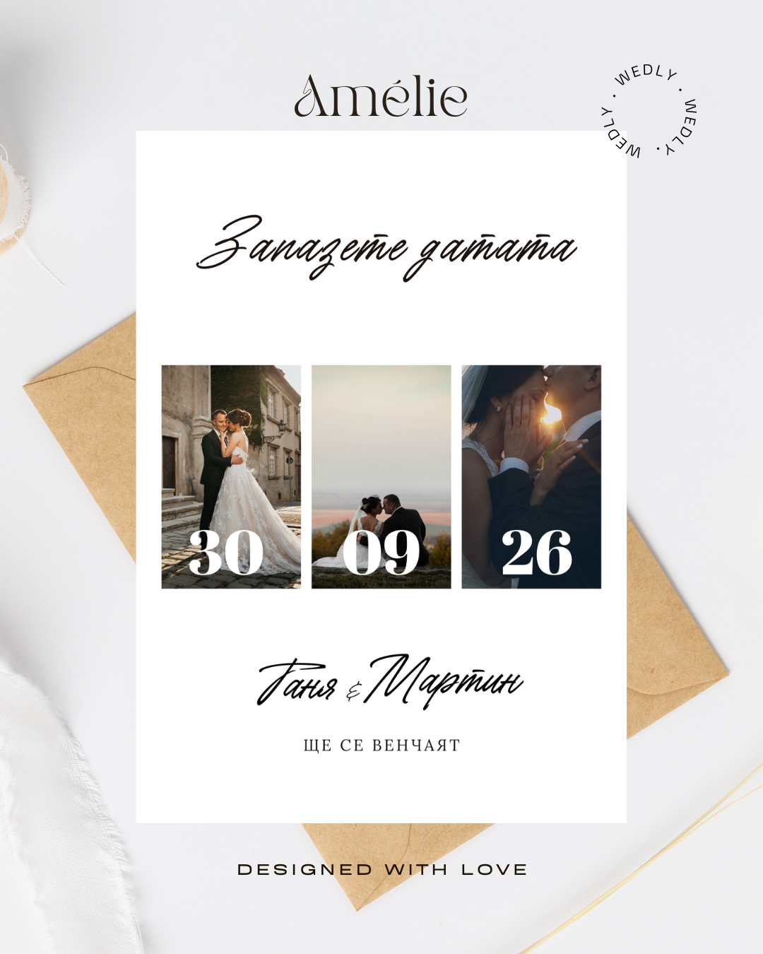 Save the date - Amélie collection - Wedly